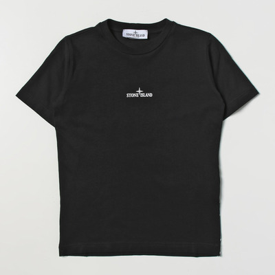 스톤아일랜드 쥬니어 그래픽 로고 티셔츠 블랙 21055 (12,14)